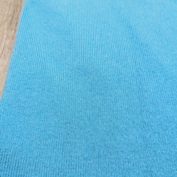 Talbots Aqua Sweater Top Scallop Hem - Picture 9 of 9